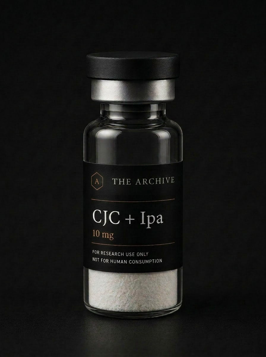 CJC-1295 No DAC + Ipamorelin research vial — The Archive