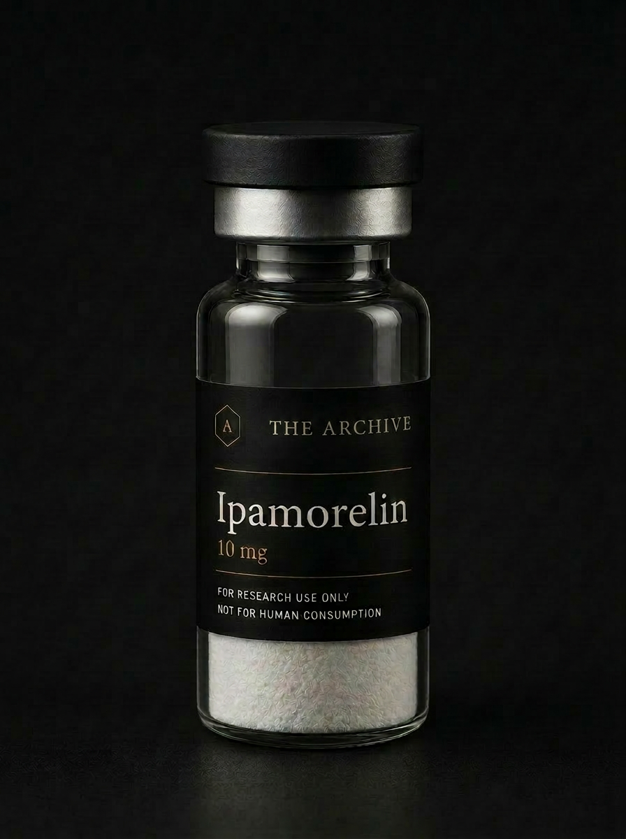 Ipamorelin research vial — The Archive